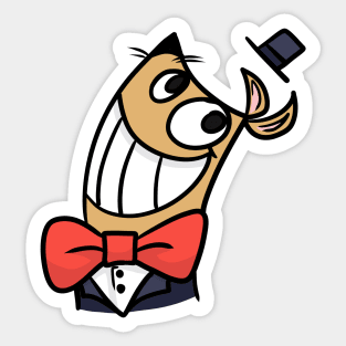 Top Hat Rat Sticker